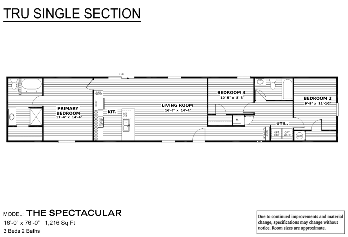 Manufactured And Modular Home Floor Plans In Kansas D H Homes   The Spectacular Floor Plan 